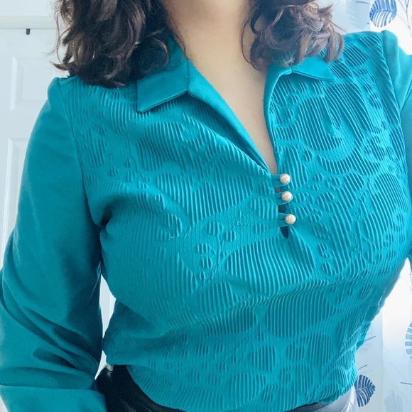 70s Vintage Blouse size medium - Picture 5 of 5